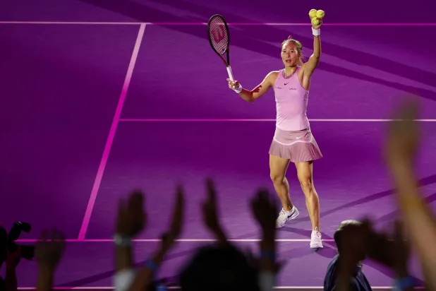 كينوين لاقت تشجيعاً كبيراً في المباراة (رويترز)