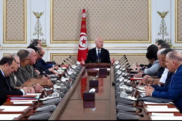 اجتماع مجلس الأمن القومي يبحث ملفات التهريب والجريمة المنظمة والمهاجرين غير النظاميين (موقع الرئاسة التونسية)