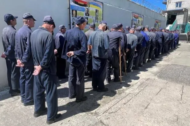 نزلاء داخل أحد السجون الروسية (أرشيفية)