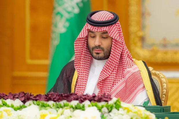 الأمير محمد بن سلمان لدى ترؤسه جلسة مجلس الوزراء السعودي في الرياض (واس)