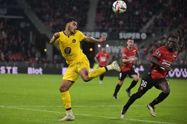 زكريا أبو خلال لاعب تولوز انضم لتشكيلة منتخب المغرب (أ.ف.ب)