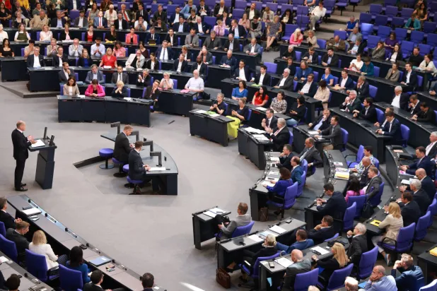 جلسة برلمانية في «البوندستاغ»... (إ.ب.أ)