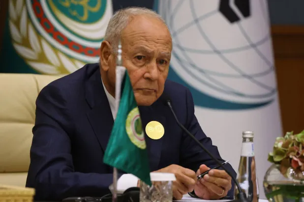 الأمين العام للجامعة العربية أحمد أبو الغيط (أ.ف.ب)