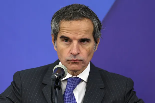 المدير العام للوكالة الدولية للطاقة الذرية رافائيل غروسي (إ.ب.أ)