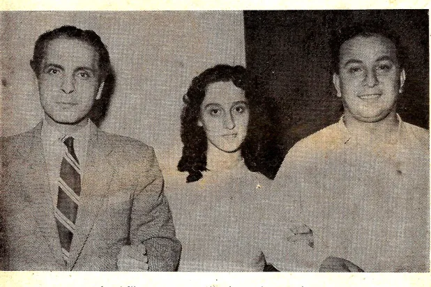 فيروز وسط عاصي الرحباني (يمين) وحليم الرومي (أرشيف محمود الزيباوي)