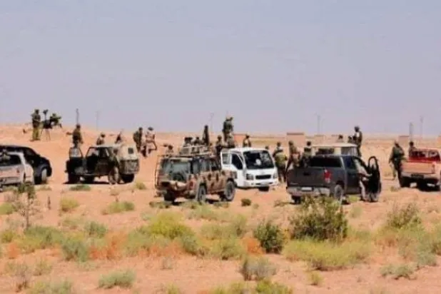 عناصر ميليشيات في البادية السورية (مواقع التواصل الاجتماعي)