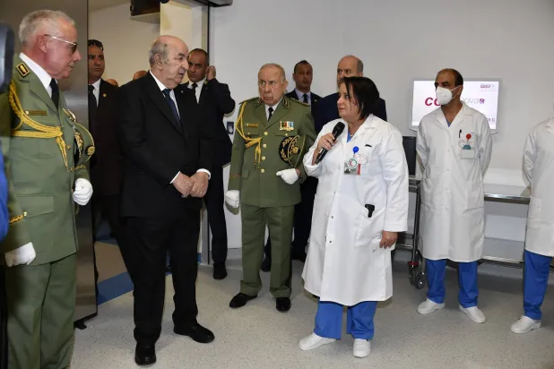 الرئيس تبون مع قائد الجيش (وزارة الدفاع)