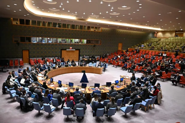 جلس الأمن التابع للأمم المتحدة مجتمعا (أ.ف.ب)