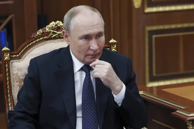 الرئيس الروسي فلاديمير بوتين خلال اجتماع في الكرملين 21 نوفمبر 2024 (أ.ب)