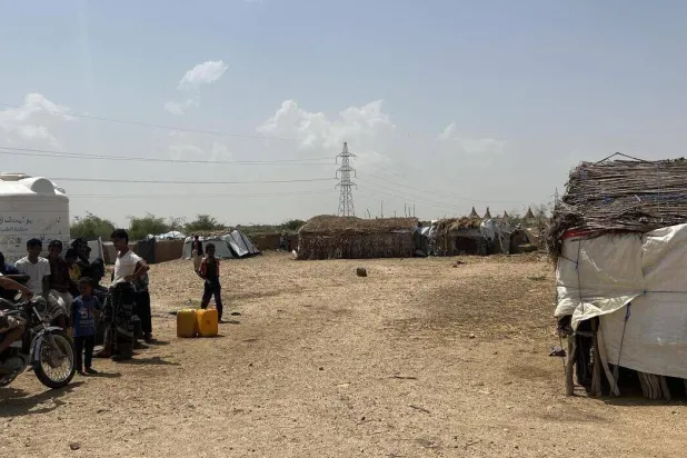 Al-Garehi Al-Gharbi camp in the Abs district of north-west Yemen. (Norwegian Refugee Council)