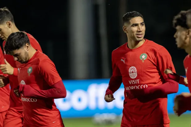 الظهير الأيمن المغربي أشرف حكيمي (إ.ب.أ)