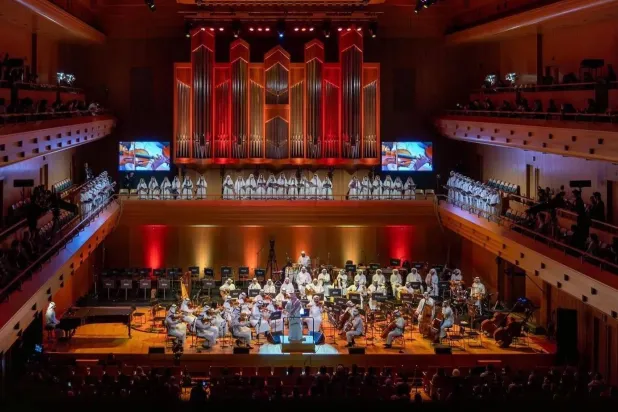 عزفت "الأوركسترا السعودية" أروع الالحان الموسيقية في ليلة ختامية استثنائية كان الابداع عنوانها (واس)