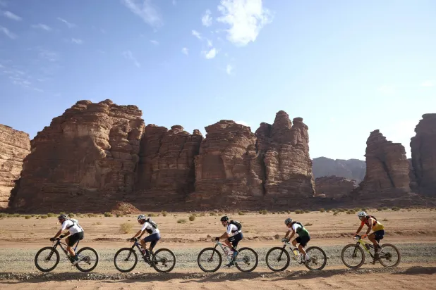 المرحلة النهائية من السباق تضمنت المرور عبر محمية طبيعية (نيوم)