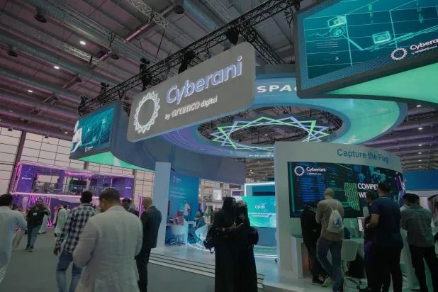 «سيبراني» التابعة لـ«أرامكو» الرقمية كشفت عن منتجات تطلق لأول مرة لحماية القطاعات الحساسة (تصوير: تركي العقيلي)