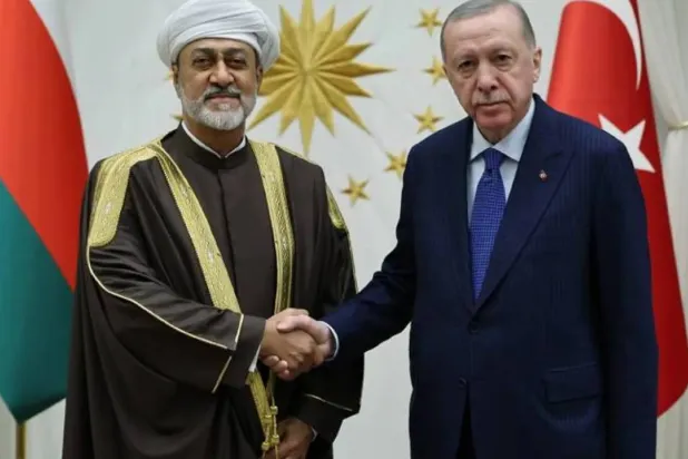 
Turkish President receives Oman’s Sultan at the Presidential Palace in Ankara (Turkish Presidency)
