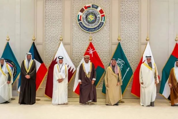 Gulf Cooperation Council (GCC) Foreign Ministers after their meeting in Kuwait (KUNA)