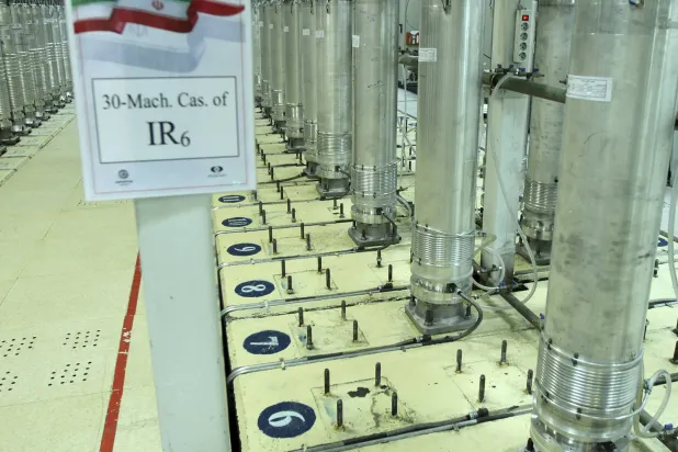  سانتریفیوژها در تأسیسات نطنز (آژانس انرژی اتمی ایران – آسوشیتدپرس)