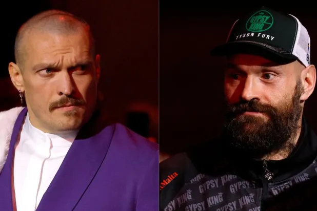 Oleksandr Usyk ve Tyson Fury, 21 Aralık Cumartesi gecesi karşı karşıya gelecek (Reuters)