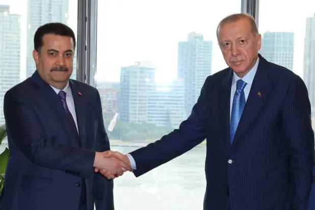 إردوغان التقى السوداني في نيويورك على هامش اجتماعات الجمعية العامة للأمم المتحدة في سبتمبر الماضي (الرئاسة التركية)