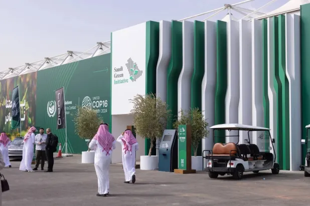 Saudi Arabia is hosting the COP 16 in Riyadh. (Asharq Al-Awsat)