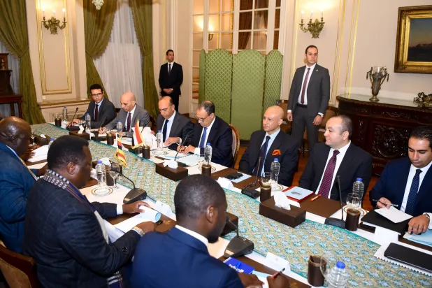 جانب من محادثات وزير الخارجية والهجرة المصري ووزير العلاقات الدولية الأوغندي (الخارجية المصرية)