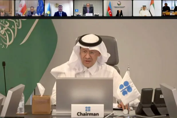 رئيس الاجتماع الوزاري وزير الطاقة السعودي الأمير عبد العزيز بن سلمان (منصة إكس)