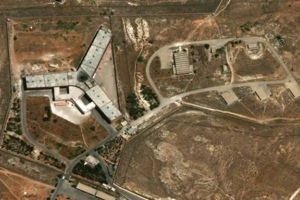 صورة جوية لـ«سجن صيدنايا» (المرصد السوري لحقوق الإنسان)