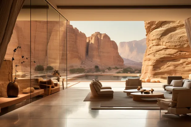 أحد فنادق الضيافة في السعودية (الشرق الأوسط)