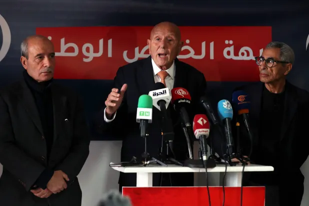 نجيب الشابي رئيس «جبهة الخلاص» المعارضة (إ.ب.أ)