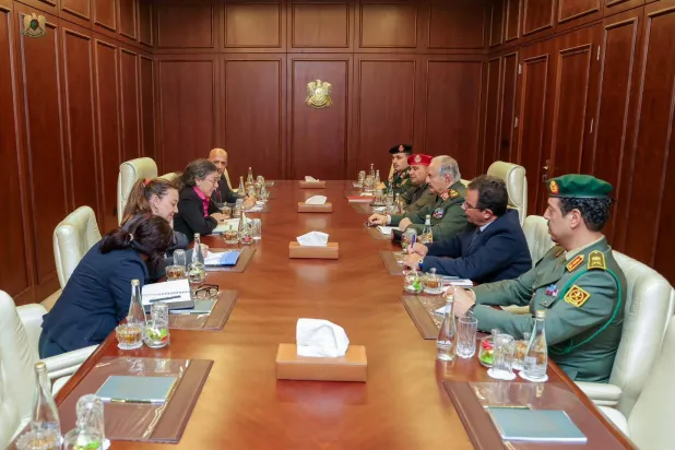 اجتماع حفتر مع خوري في بنغازي (الجيش الوطني)