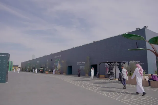 معرض مستدام وصديق للبيئة من إنشائه إلى تصميمه ومكوّناته (تصوير: تركي العقيلي)