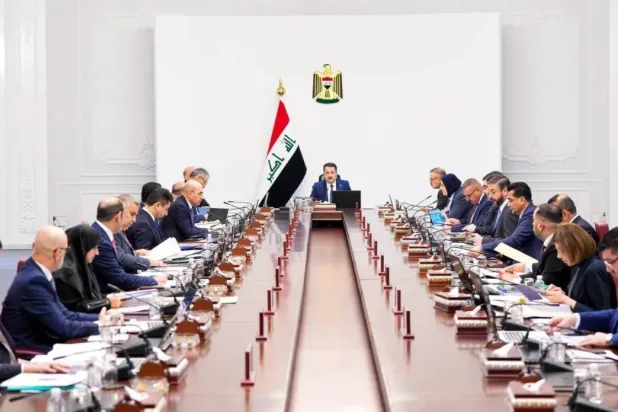 Iraqi Prime Minister Mohammad Shia al-Sudani chairing a cabinet meeting (Prime minister’s office)