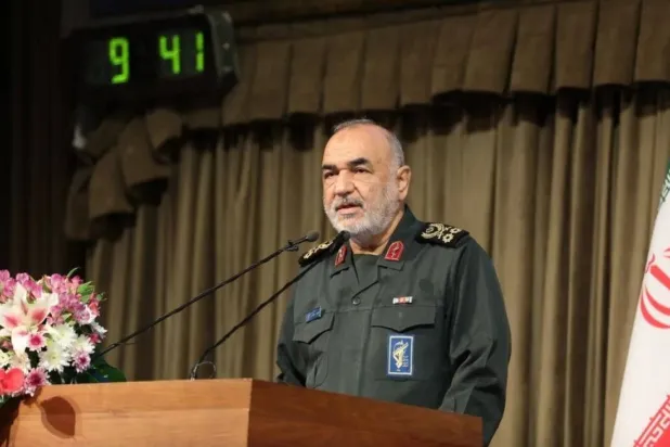 The head of Iran’s Revolutionary Guard, Hossein Salami (IRNA)