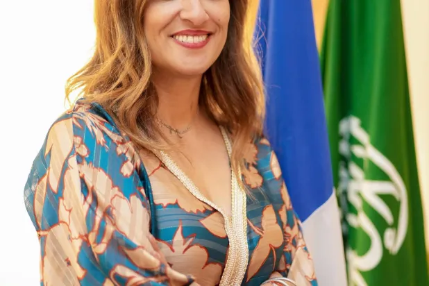 نائبة البرلمان الفرنسي أميليا لكرافي (الشرق الأوسط)