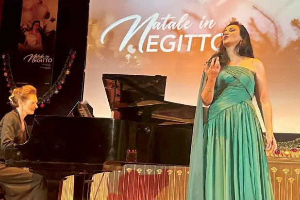 سليم في حفلها بأكاديمية الفنون المصرية بروما ({الشرق الأوسط})