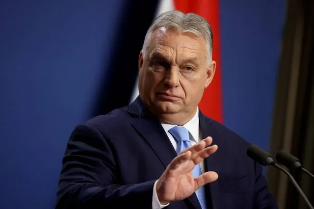  Hungarian Prime Minister Viktor Orban holds an international press conference in Budapest, Hungary, December 21, 2024. (Reuters)