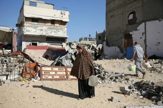 The majority of recorded deaths, 70%, occurred in the Occupied Palestinian Territory, the deadliest conflict for civilians in 2023 (Reuters)