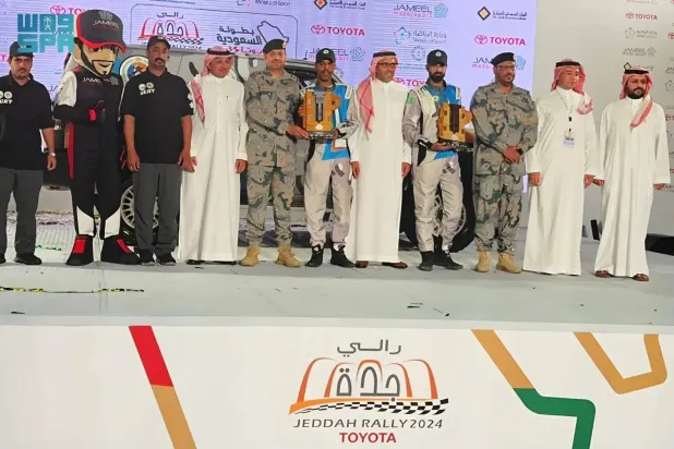 Saudi Border Guard Rally Team dominates Jeddah Rally. (SPA)
