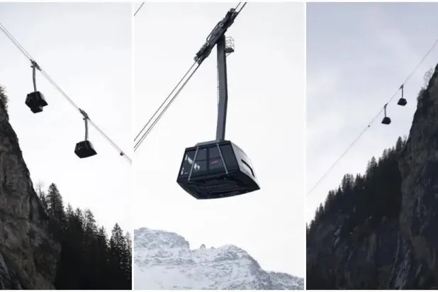 افتتاح تلفريك جديد في جبال الألب (إ.ب.أ)