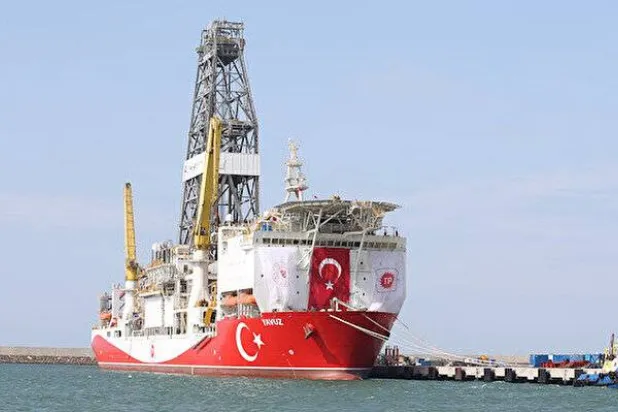 سفينة التنقيب التركية «ياووز» في شرق البحر المتوسط (صورة أرشيفية)