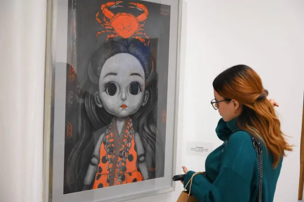 من مجموعة «أنصال حادة» في المعرض (الشرق الأوسط)