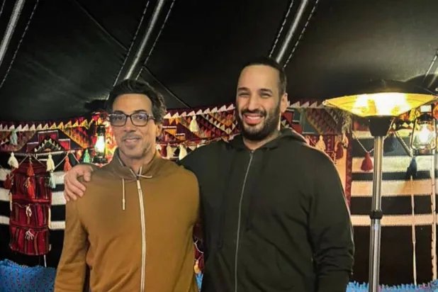 صورة من اللقاء نشرها بدر العساكر على حسابه في منصة «إكس»