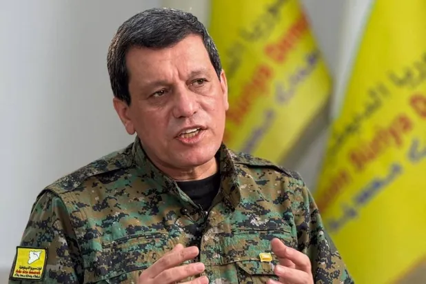 Commander of the Syrian Democratic Forces (SDF) Mazloum Abdi. (Asharq Al-Awsat) 
