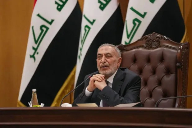 Mashhadani during a parliamentary session (Iraqi Parliament website)
