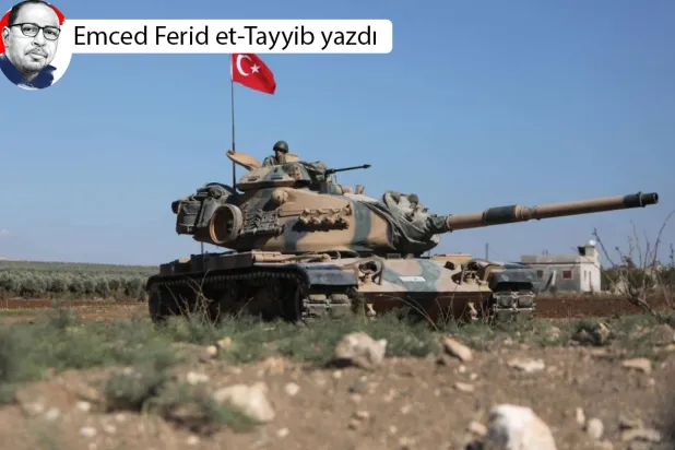 Suriye'nin Afrin ilçesinin dış mahallelerinde bir TSK tankı, 19 Ekim 2022 (AFP)