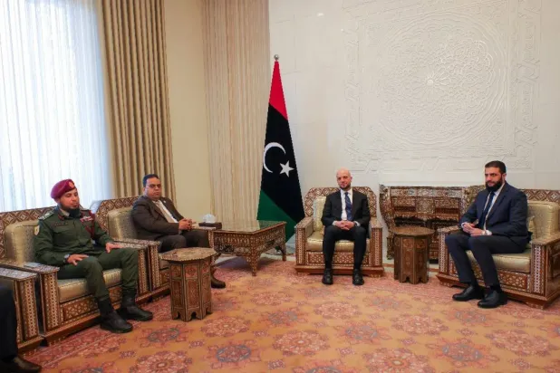 Libya Ulusal Birlik Hükümeti (UBH) heyetinin Şam'a yaptığı ziyaretten (UBH)