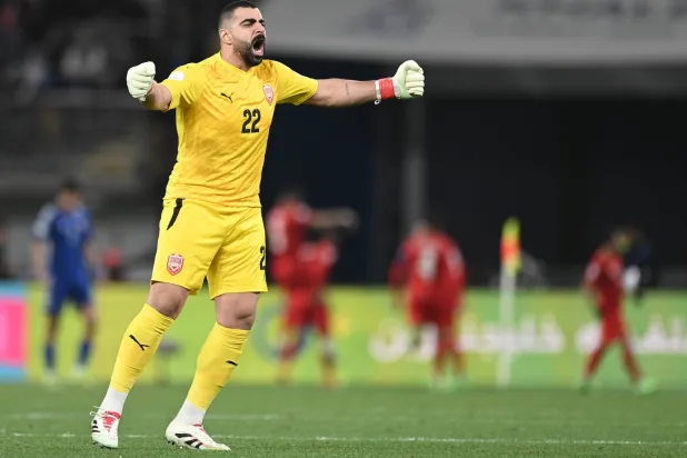 إبراهيم لطف الله حارس مرمى منتخب البحرين (خليجي 26)