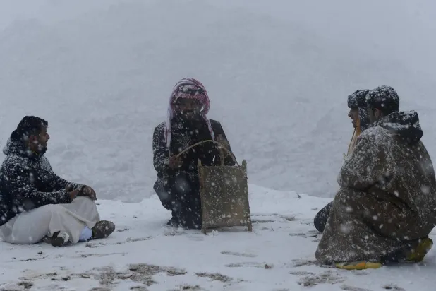 استمرت أقوى موجة برد شهدتها السعودية 7 أيام متواصلة (واس)