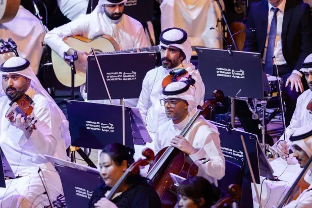 تشارك الأوركسترا والكورال الوطني بأعمال تعكس جمال التراث الثقافي السعودي (هيئة الموسيقى)