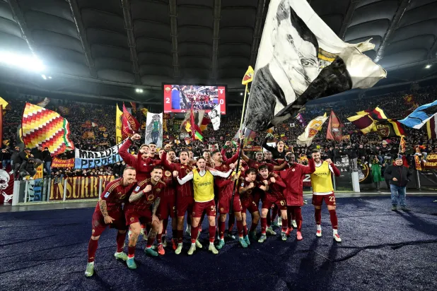 هذا الفوز الثاني لروما في مبارياته الثلاث الاخيرة (إ.ب.أ) 